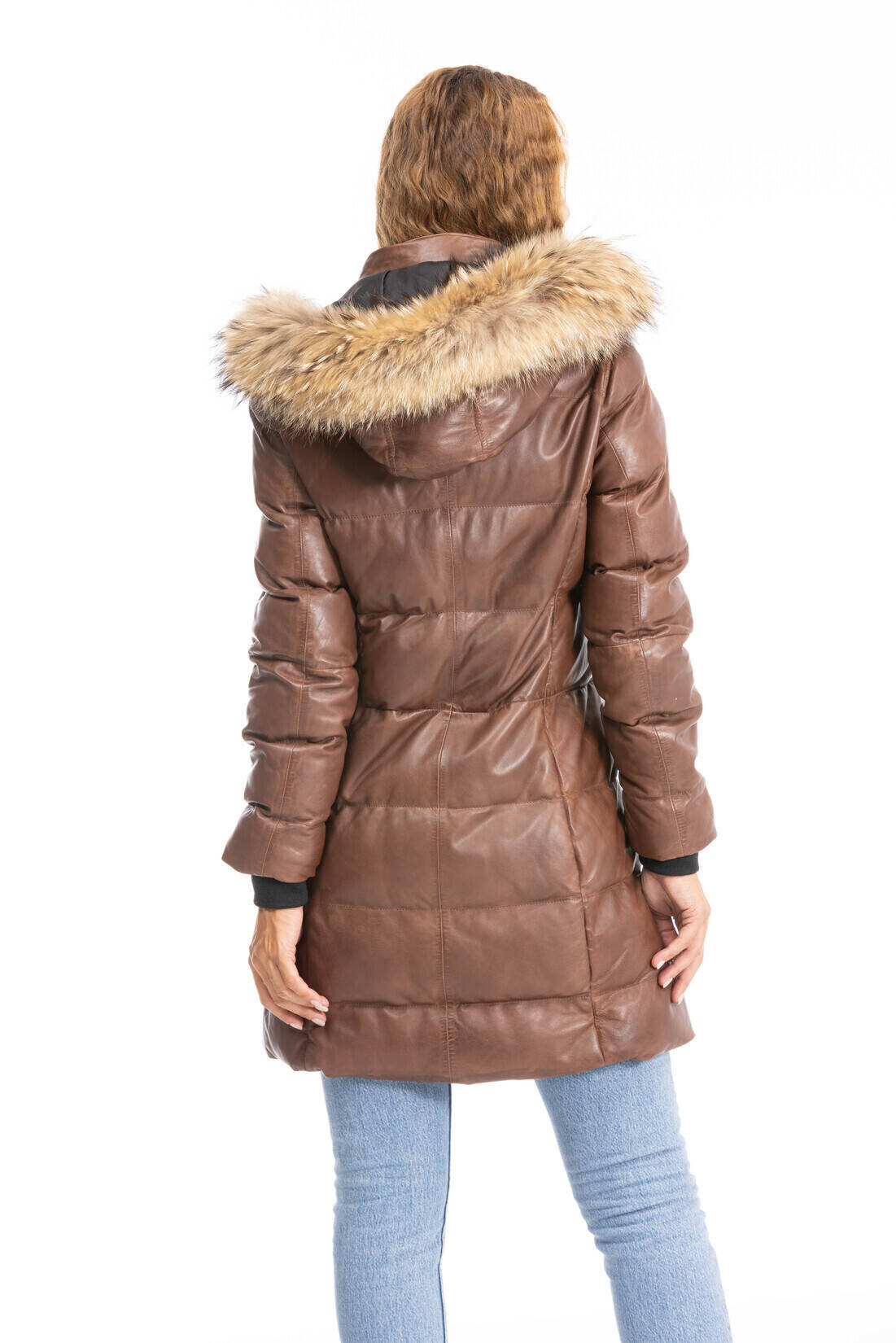 Vêtement en cuir Manteaux cuir cognac