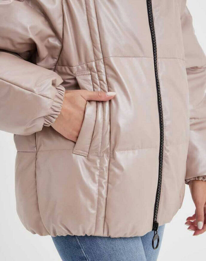 Vêtement en cuir Vestes cuir beige