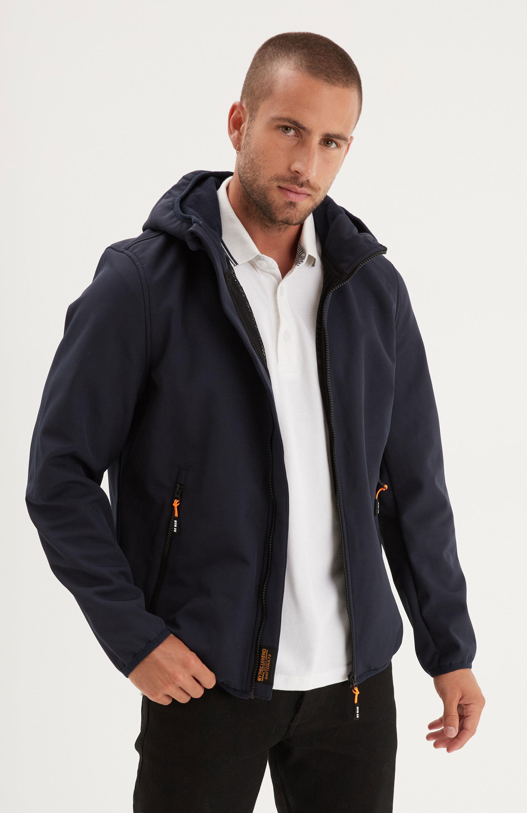 Vêtement en cuir Veste, parka & doudoune textile bleu