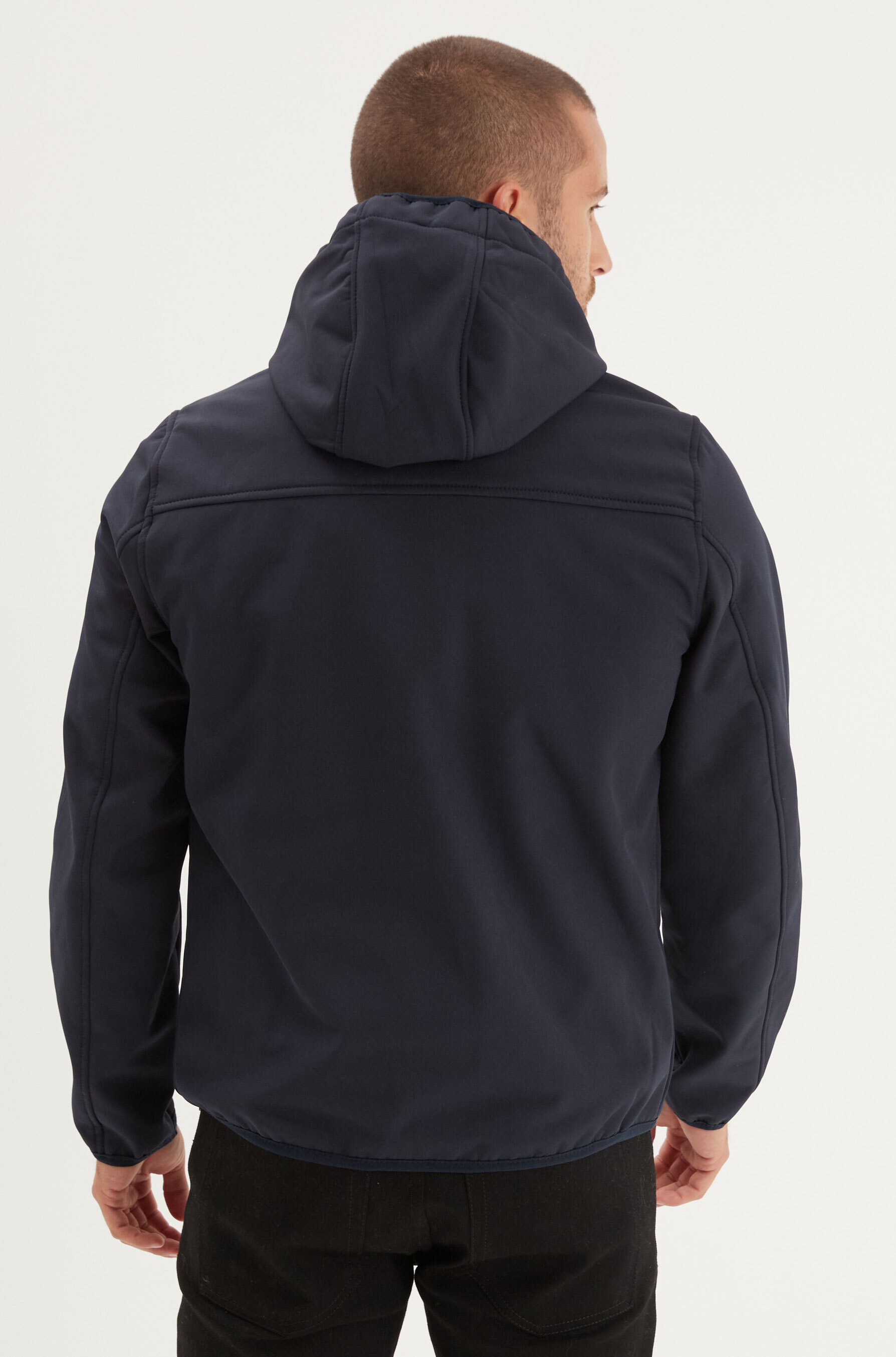 Vêtement en cuir Veste, parka & doudoune textile bleu