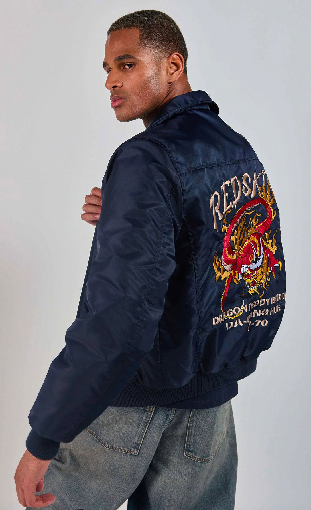 Vêtement en cuir Blousons textile bleu