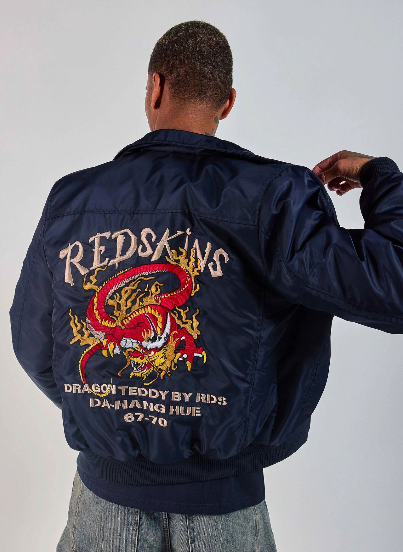 Vêtement en cuir Blousons textile bleu