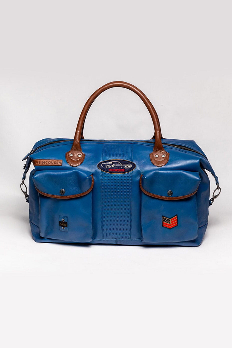 Vêtement en cuir Maroquinerie homme bleu