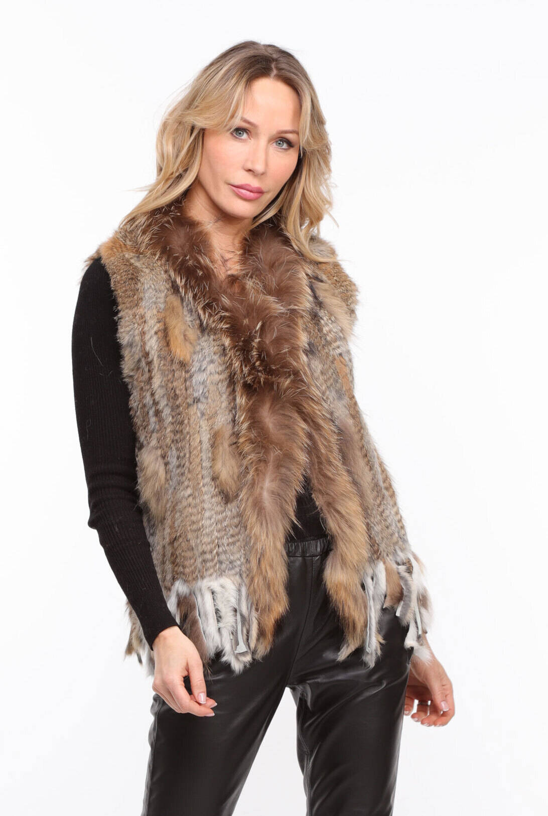 Vêtement en cuir Gilets cuir & fourrure  