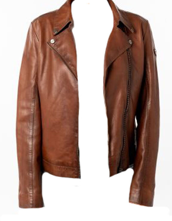 Vêtement en cuir Blousons cuir cognac