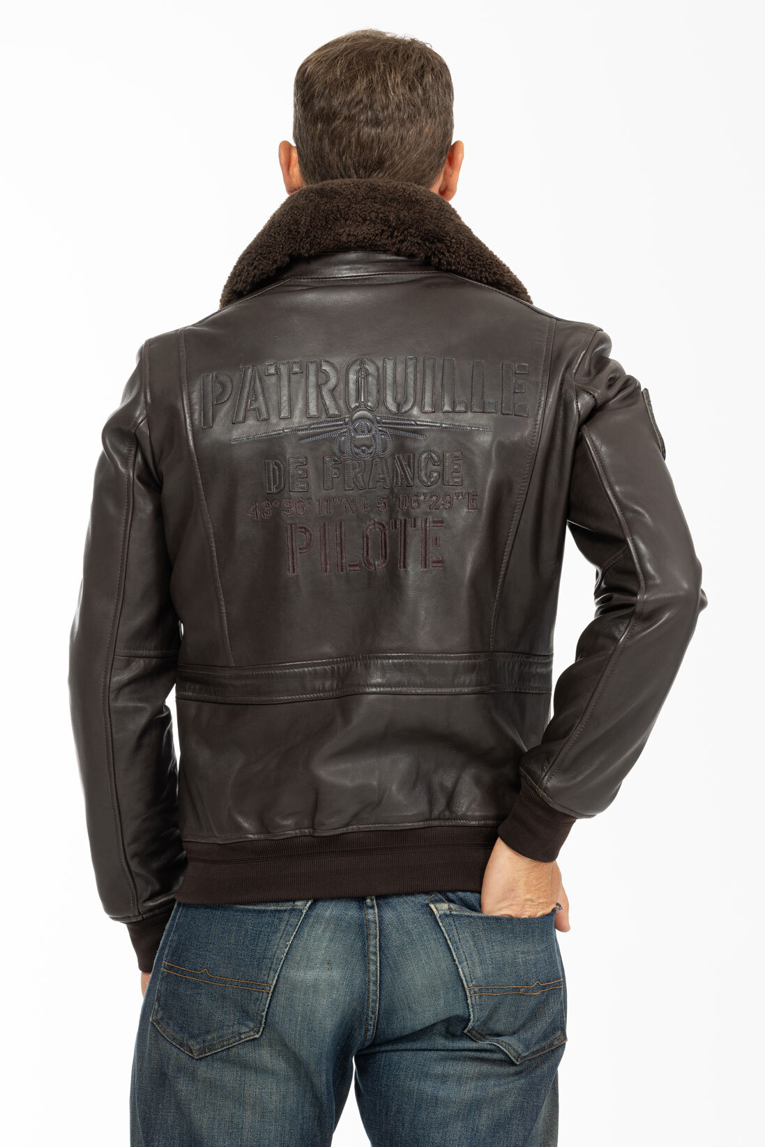 Vêtement en cuir Blousons cuir marron