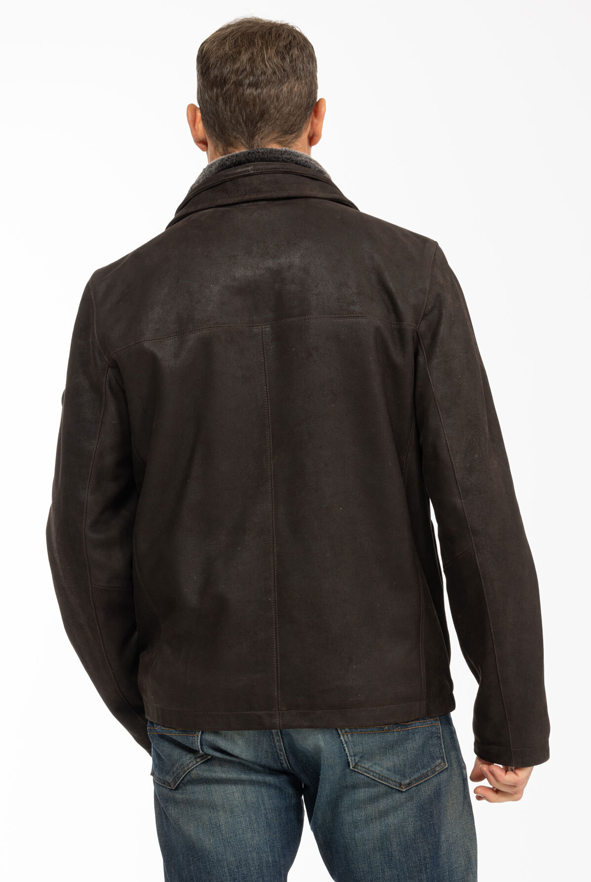 Vêtement en cuir Vestes & Trois Quart cuir marron