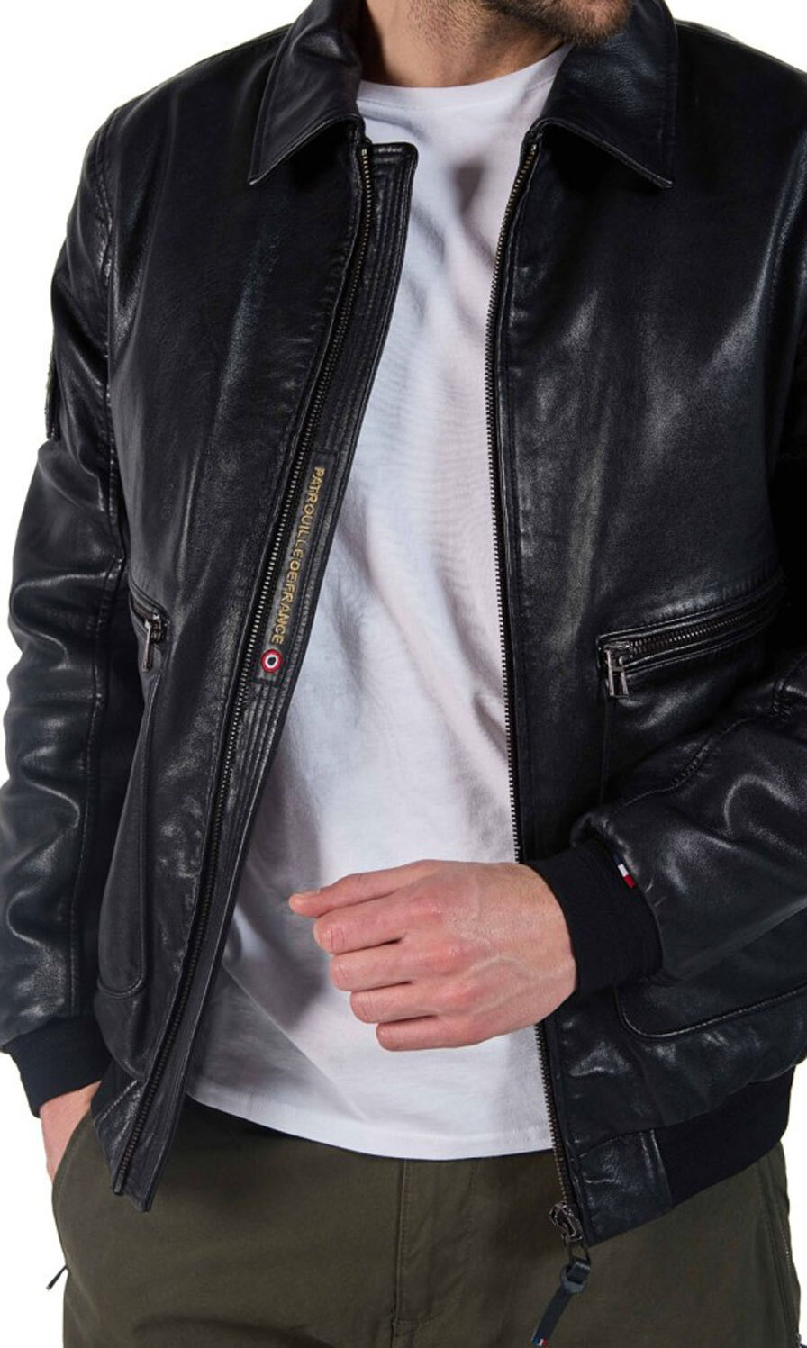 Vêtement en cuir Blousons cuir noir