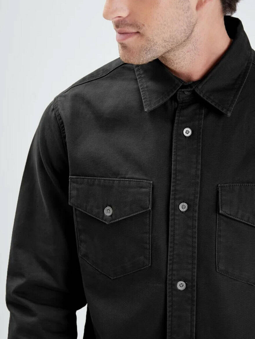 Vêtement en cuir Veste, parka & doudoune textile noir