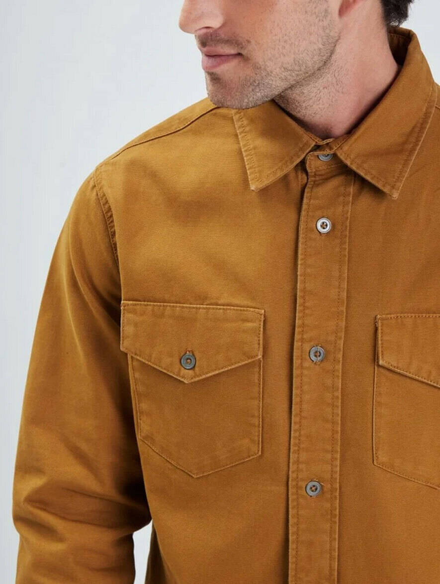 Vêtement en cuir Veste, parka & doudoune textile camel