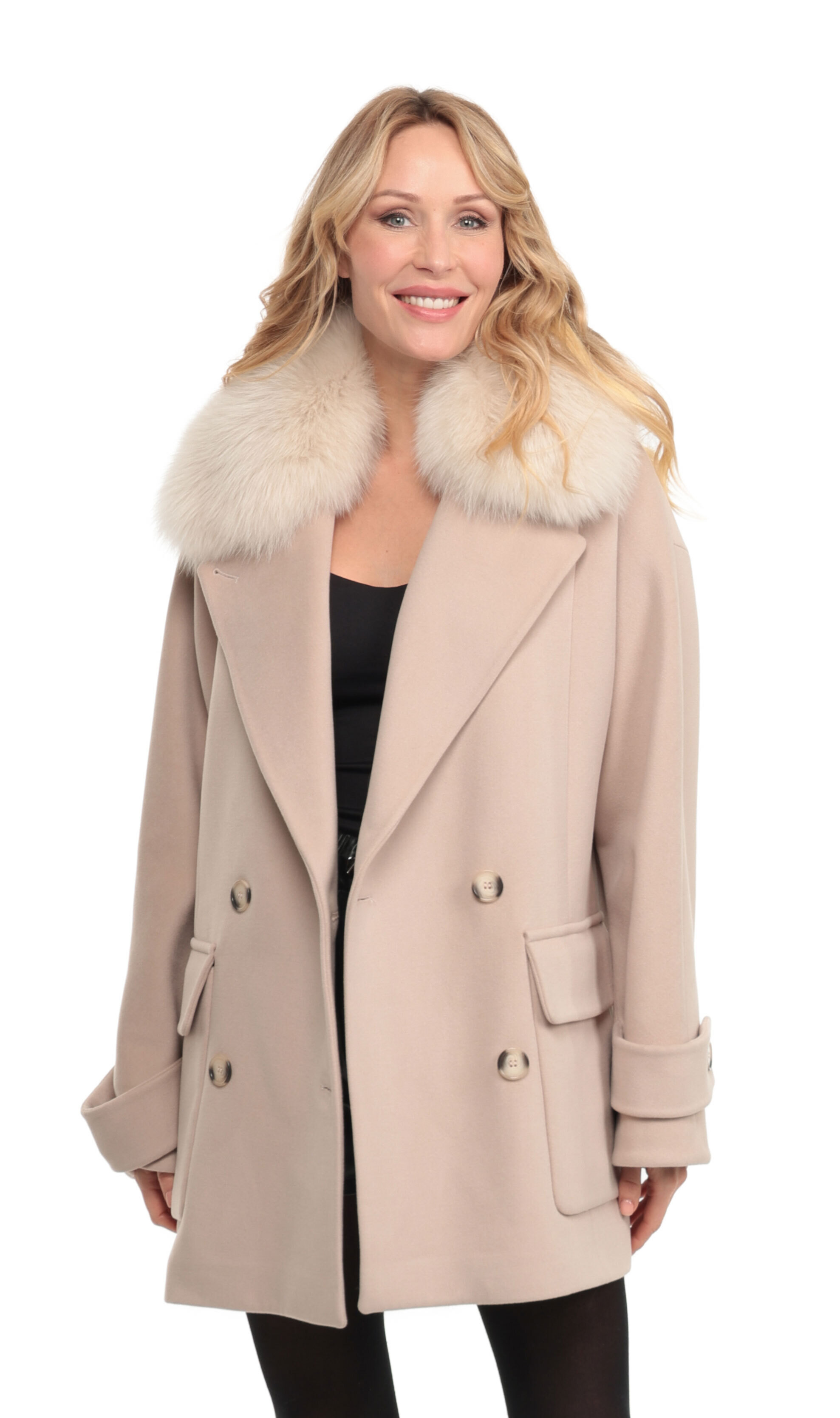 Vêtement en cuir Manteaux cuir beige