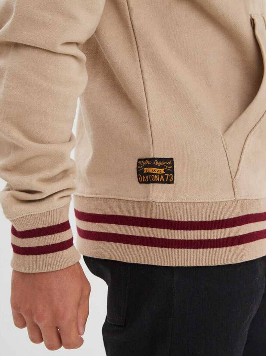 Vêtement en cuir Veste, parka & doudoune textile beige