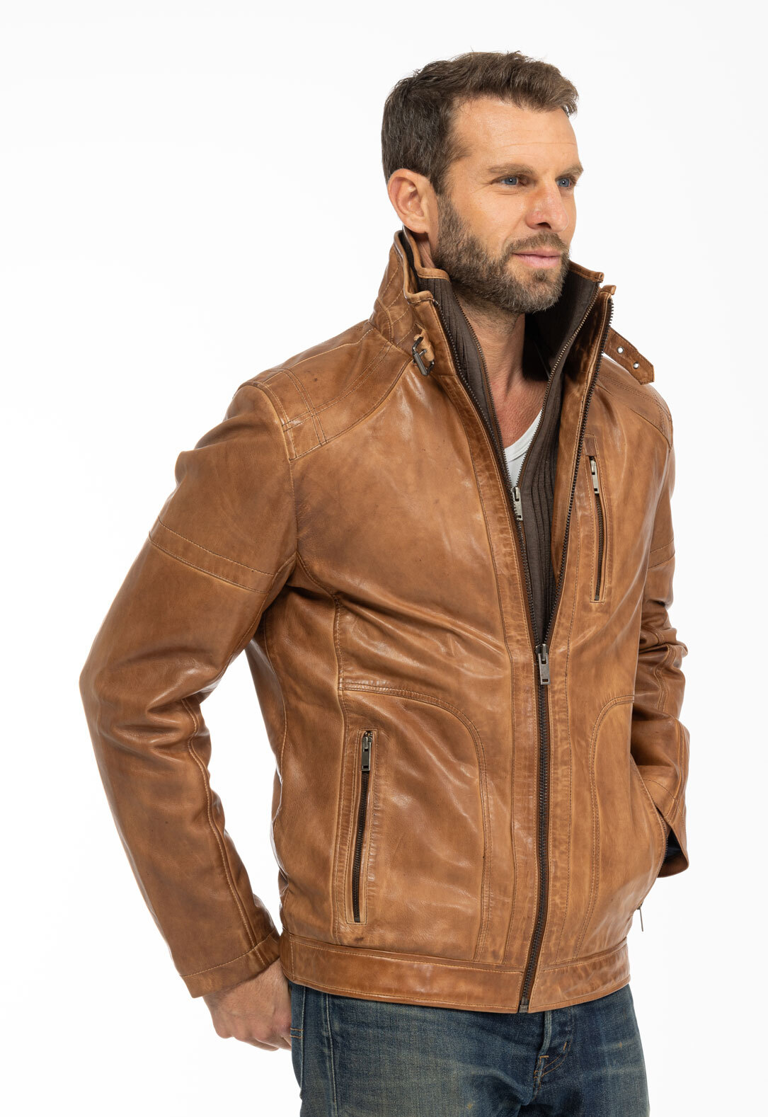 Vêtement en cuir Les bonnes affaires Homme 