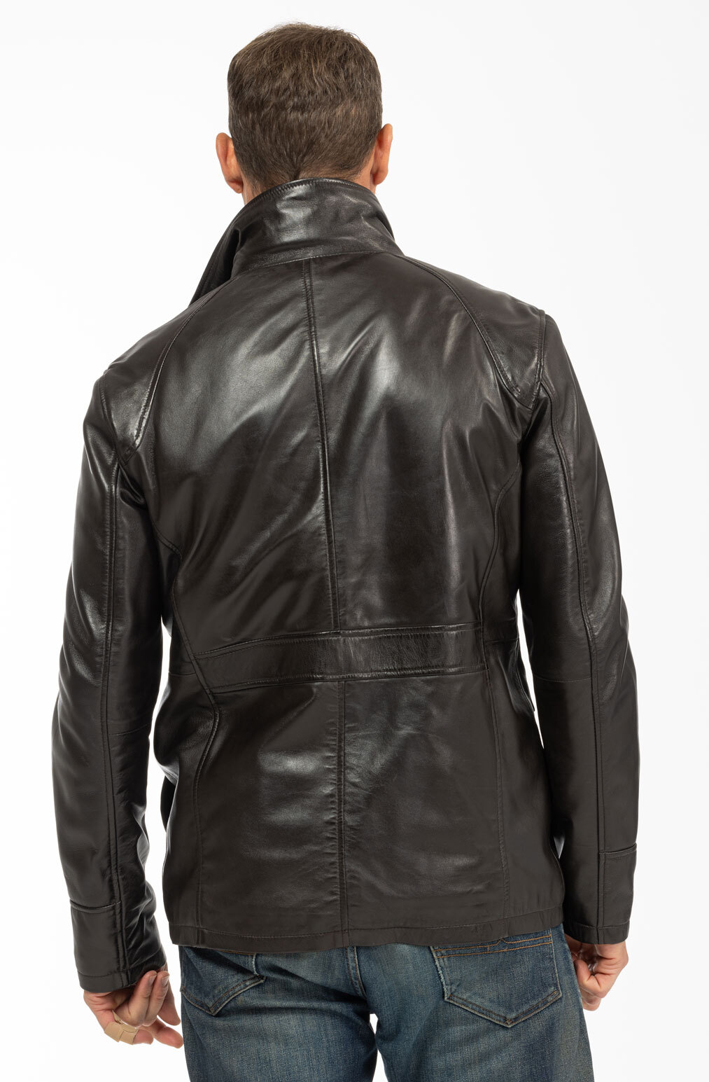 Vêtement en cuir Vestes & Trois Quart cuir marron