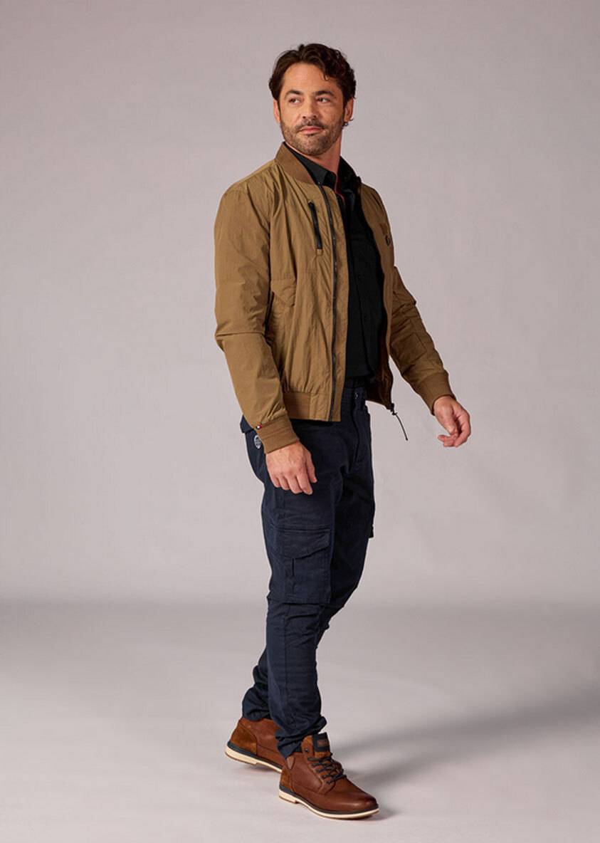 Vêtement en cuir Blousons textile vert