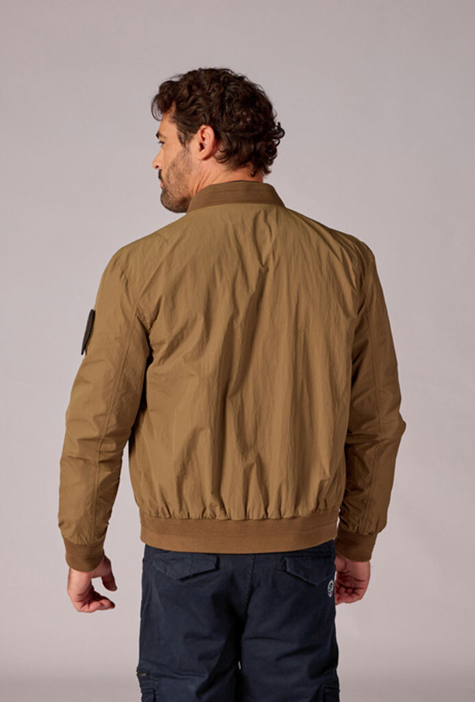 Vêtement en cuir Blousons textile vert