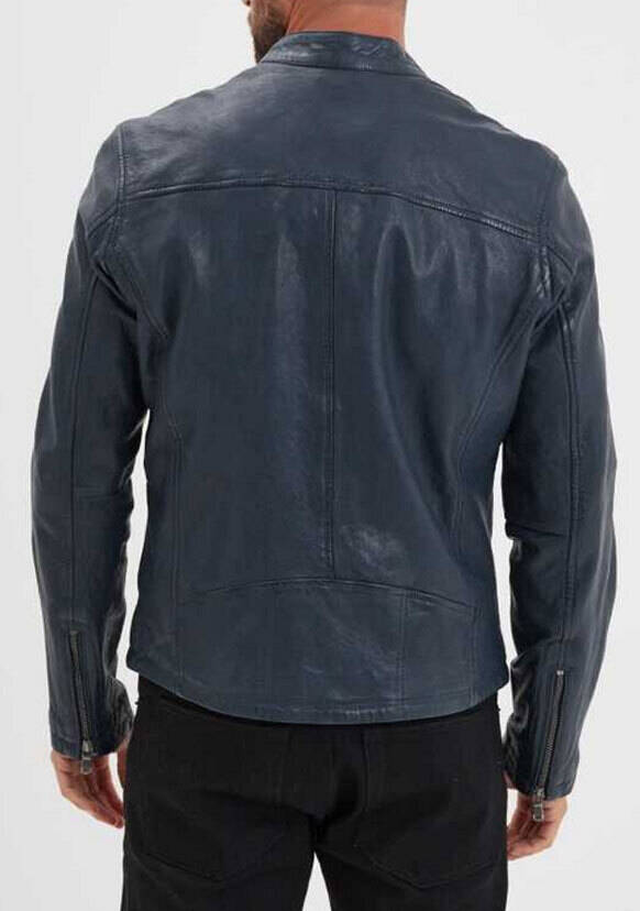 Vêtement en cuir Blousons cuir bleu