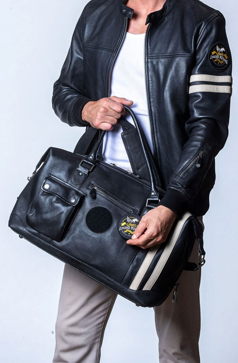 Vêtement en cuir Maroquinerie homme noir