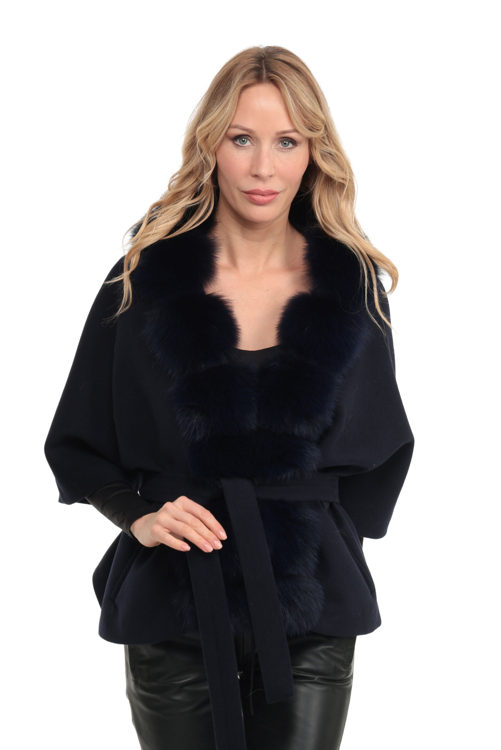 Vêtement en cuir Vestes cuir bleu