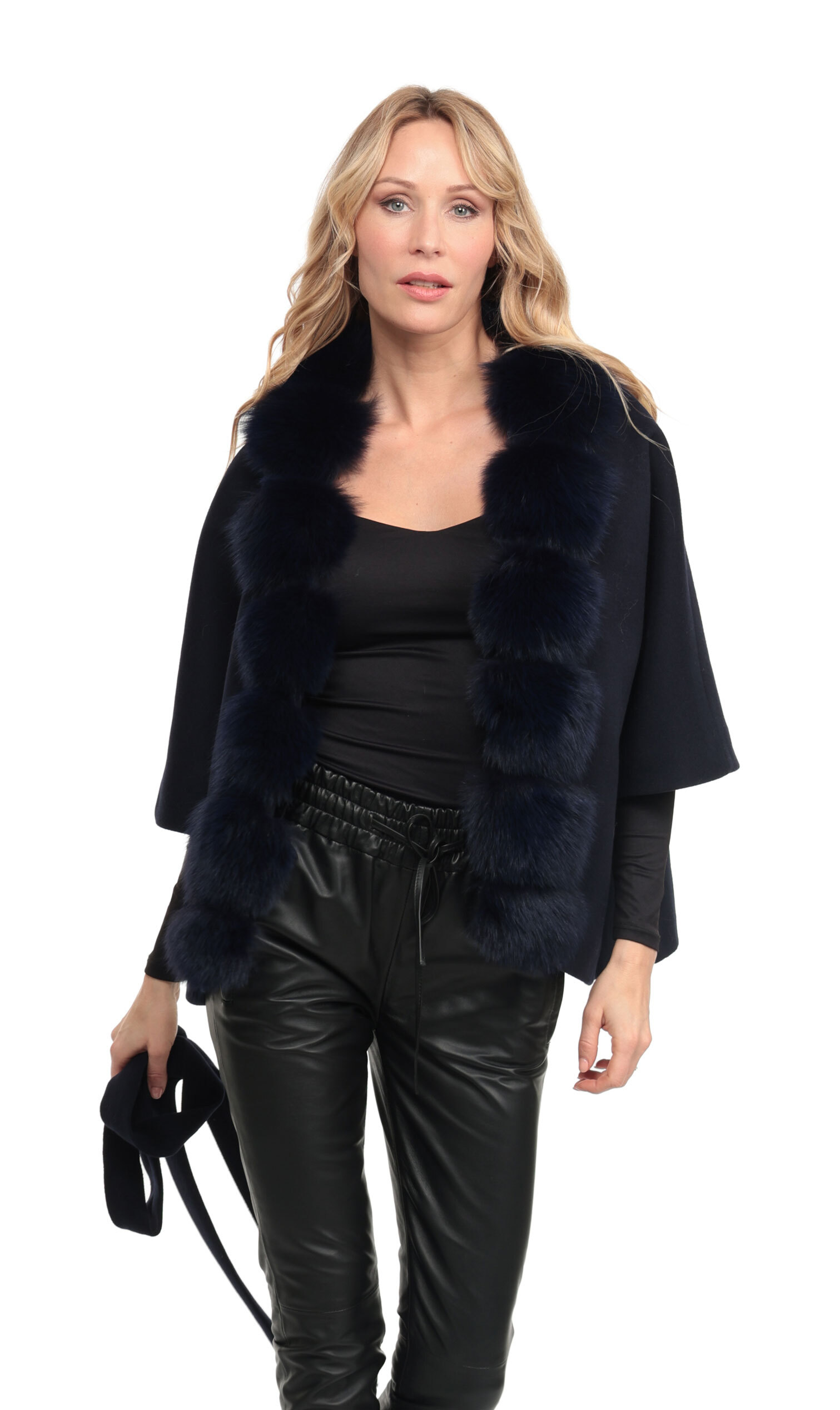 Vêtement en cuir Vestes cuir bleu