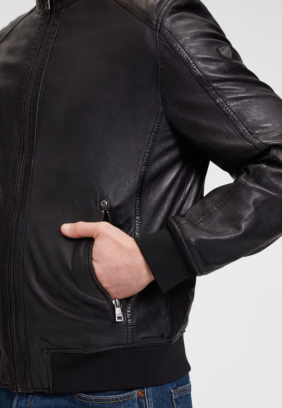 Vêtement en cuir Blousons cuir noir