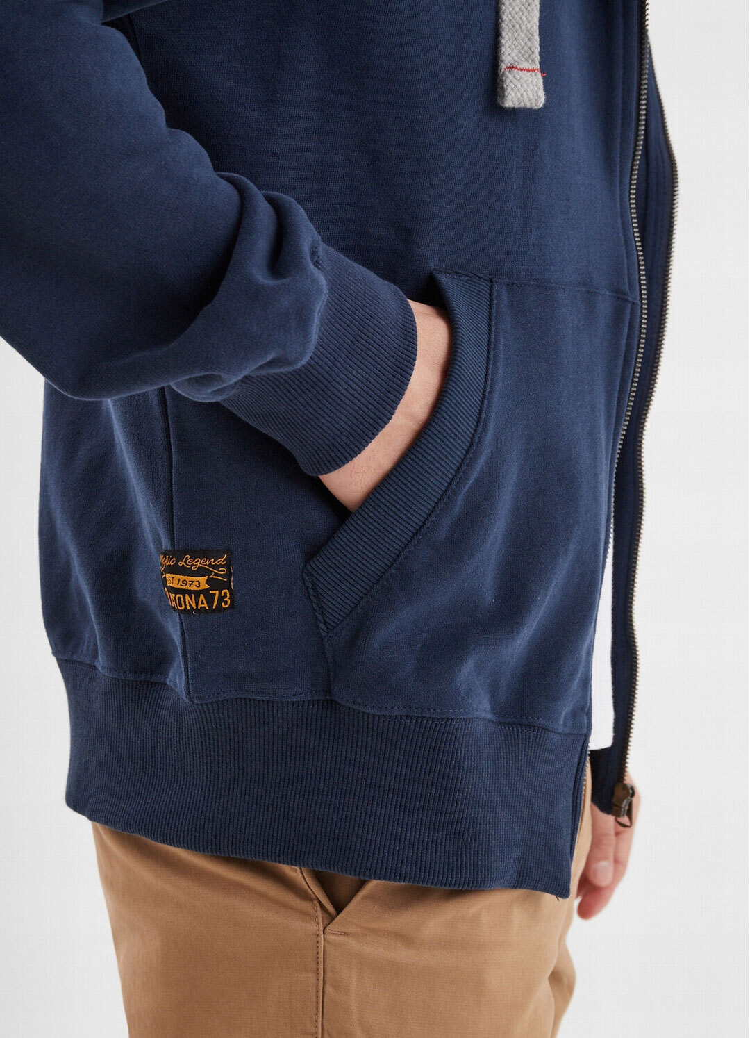 Vêtement en cuir Veste, parka & doudoune textile bleu