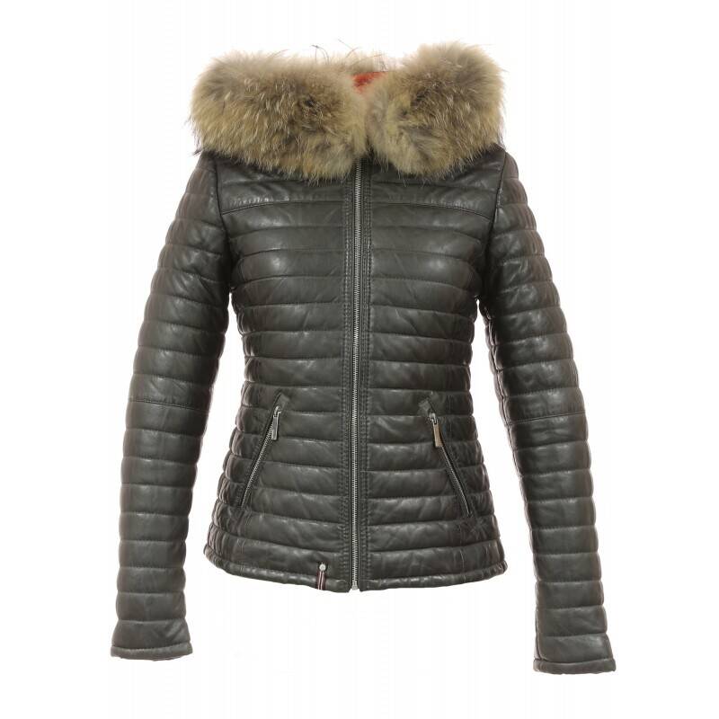 Veste kaki hotsell fourrure