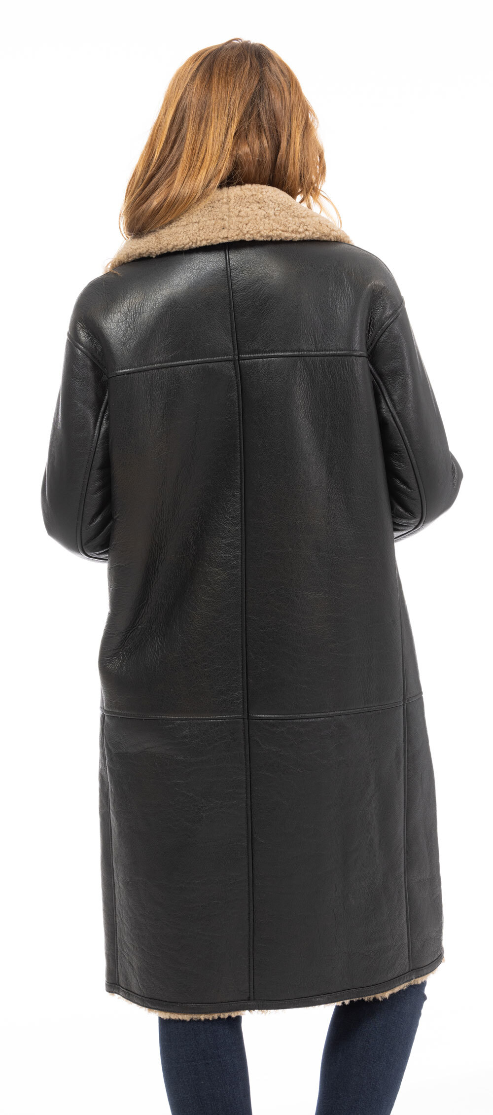 Vêtement en cuir Les bonnes affaires Femme marron, camel