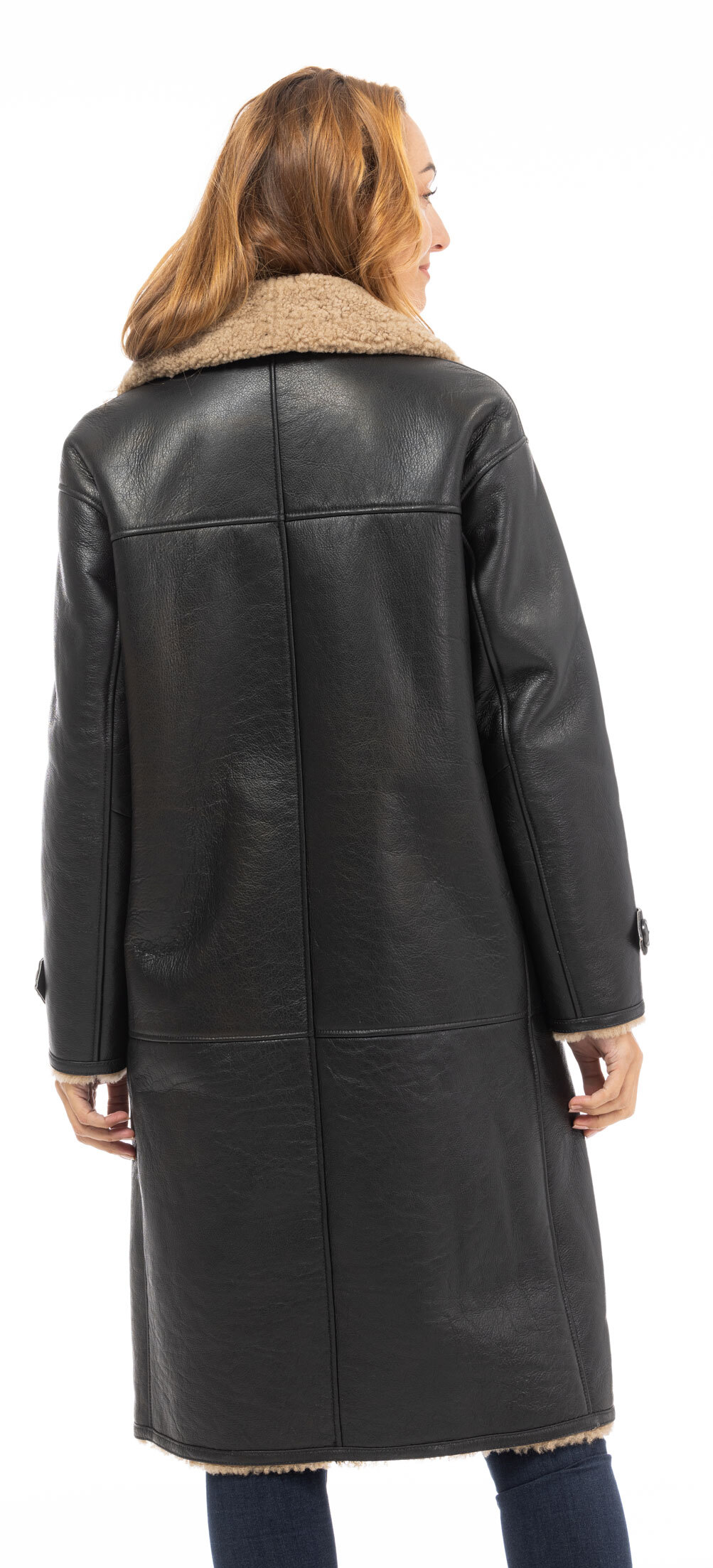 Vêtement en cuir Les bonnes affaires Femme marron, camel