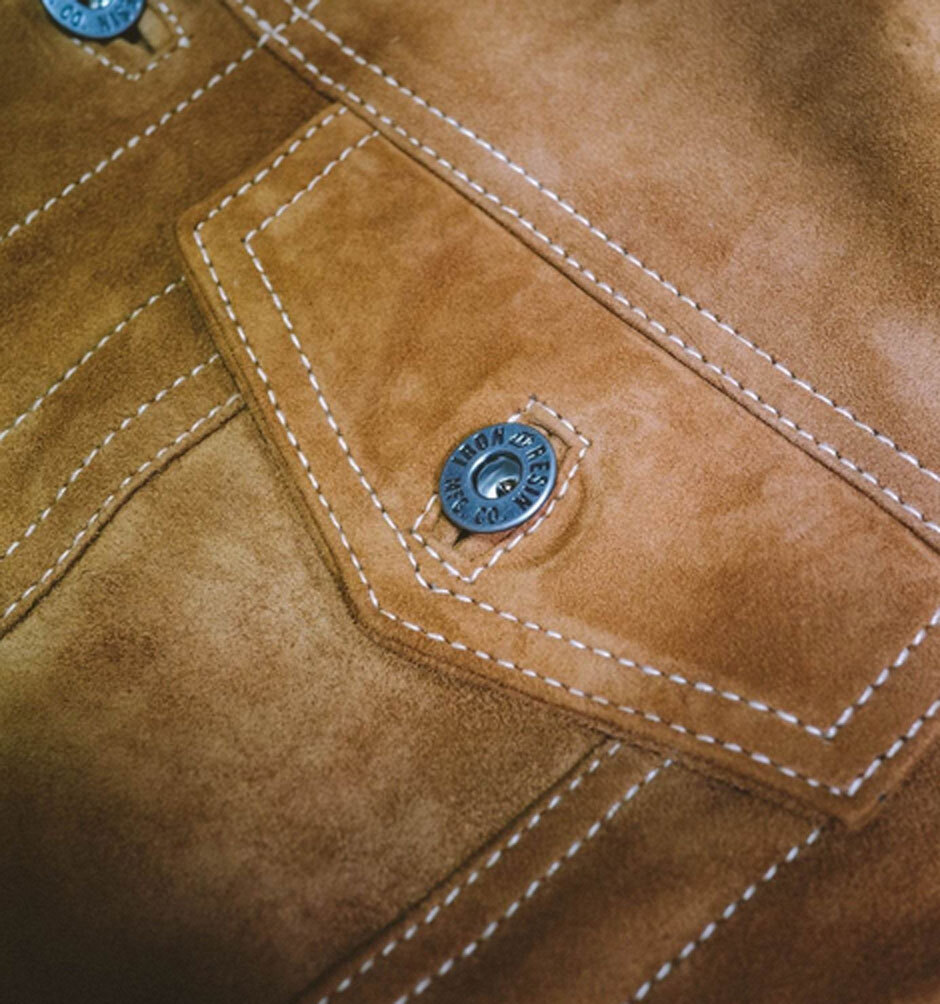 Vêtement en cuir Blousons cuir cognac