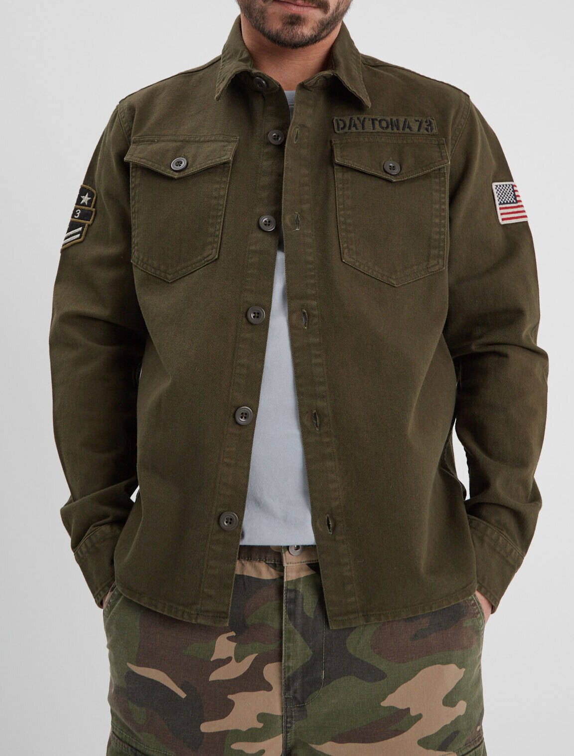 Vêtement en cuir Veste, parka & doudoune textile 