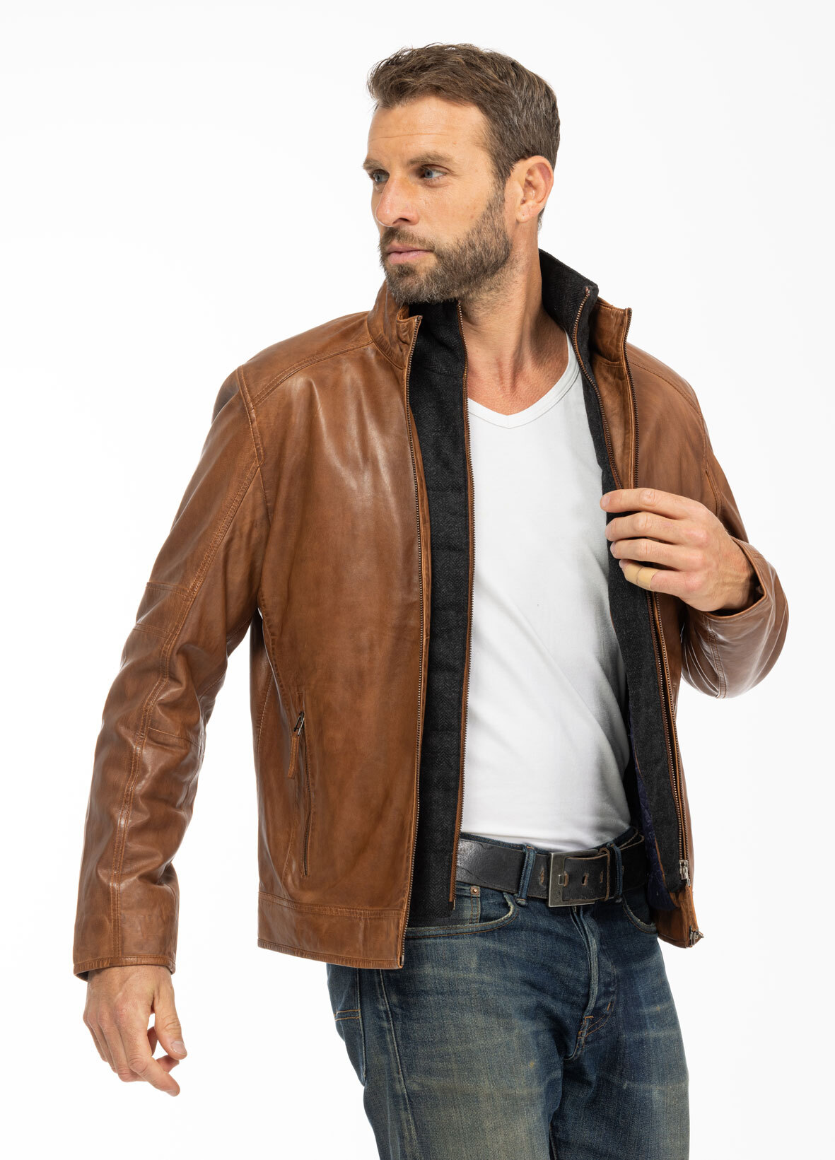 Vêtement en cuir Vestes & Trois Quart cuir 