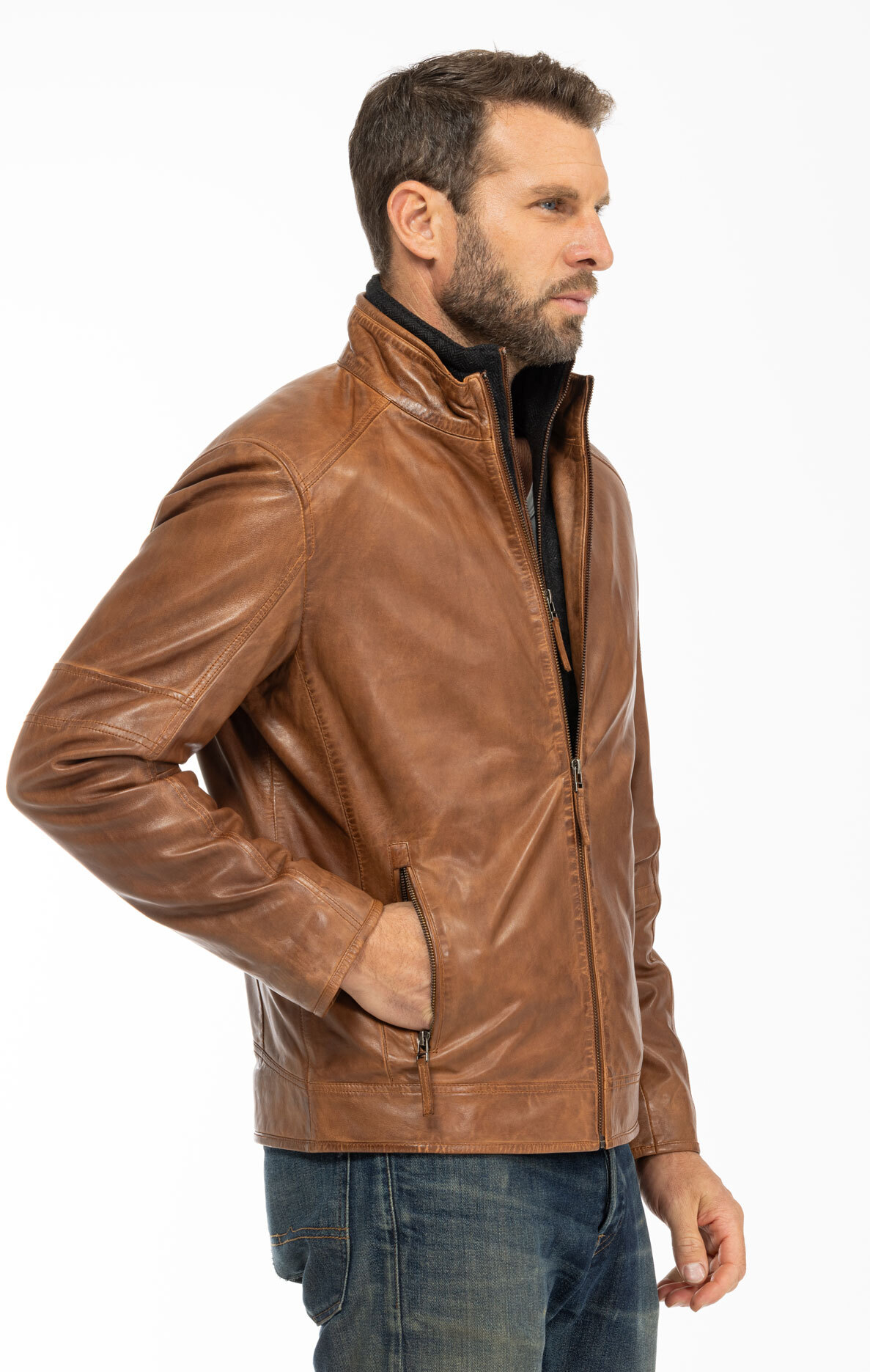 Vêtement en cuir Vestes & Trois Quart cuir 