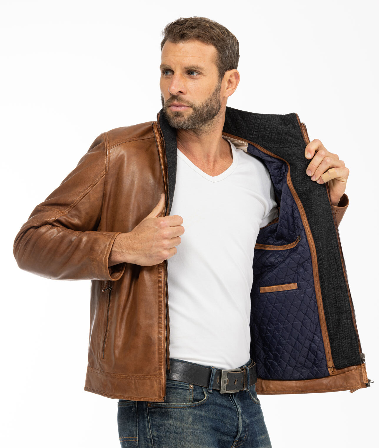 Vêtement en cuir Vestes & Trois Quart cuir 