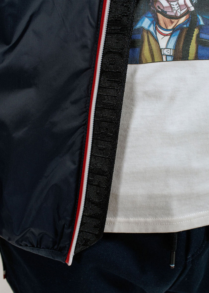 Vêtement en cuir Blousons textile bleu