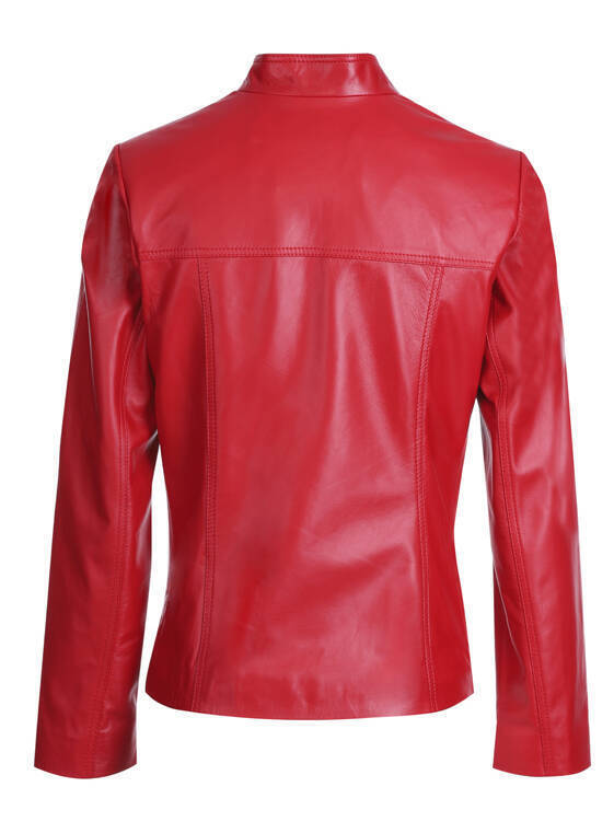 Vêtement en cuir Blousons cuir rouge