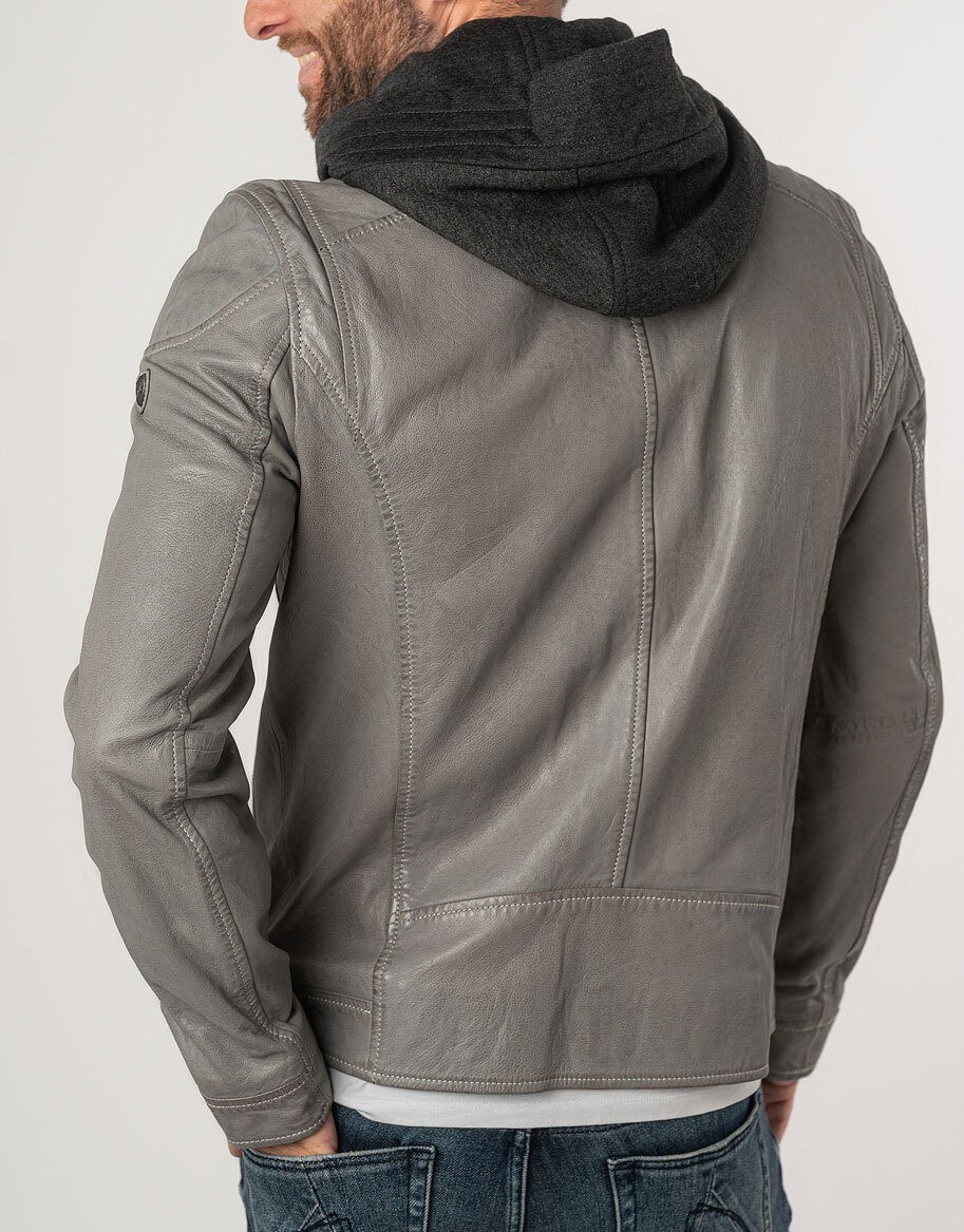 Vêtement en cuir Blousons cuir gris