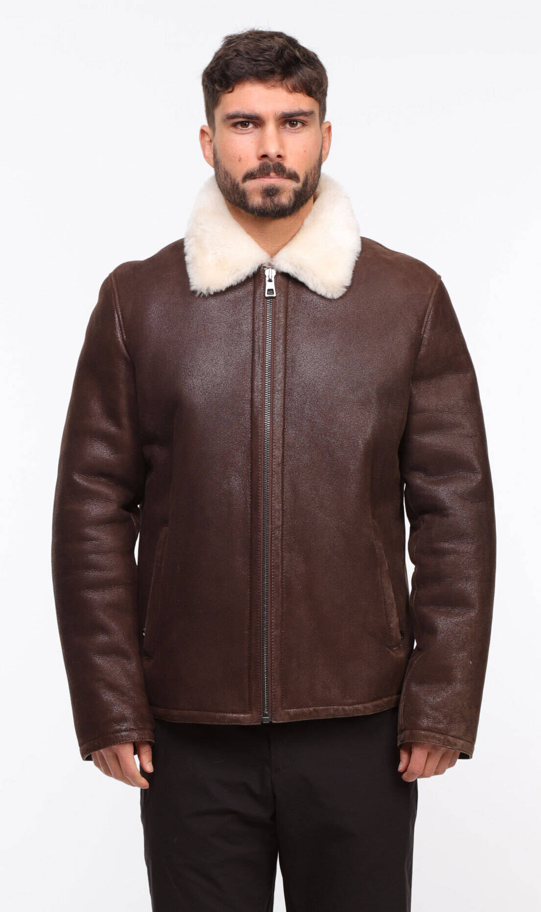 Vêtement en cuir Blousons cuir marron