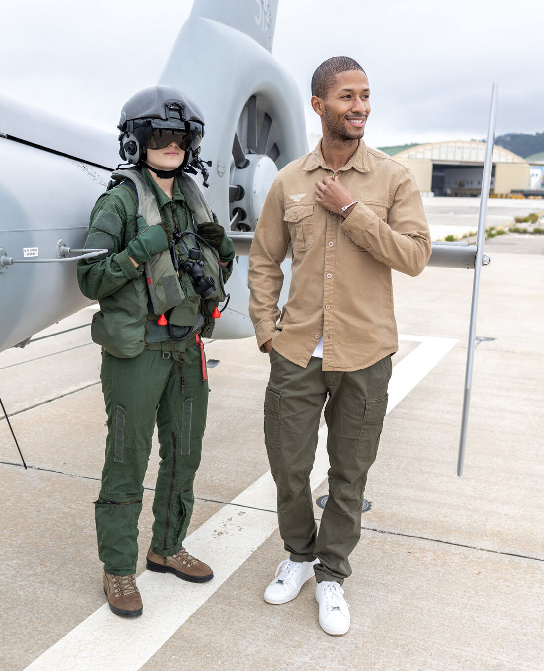 Vêtement en cuir Chemise beige
