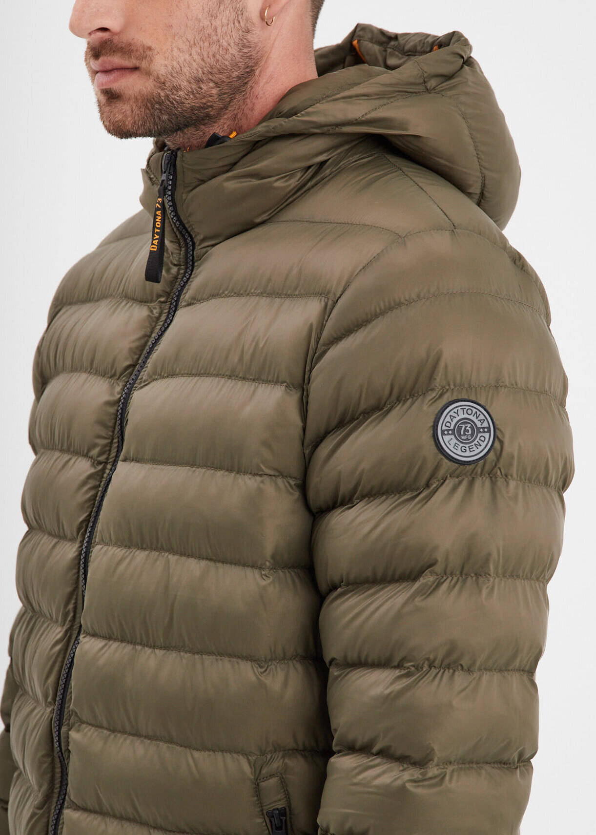 Vêtement en cuir Veste, parka & doudoune textile kaki