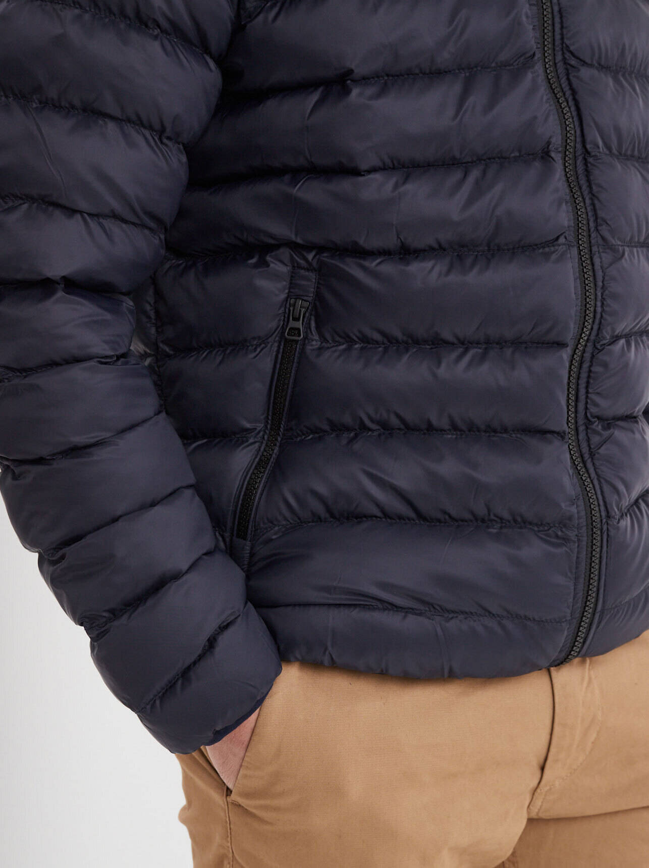 Vêtement en cuir Veste, parka & doudoune textile bleu