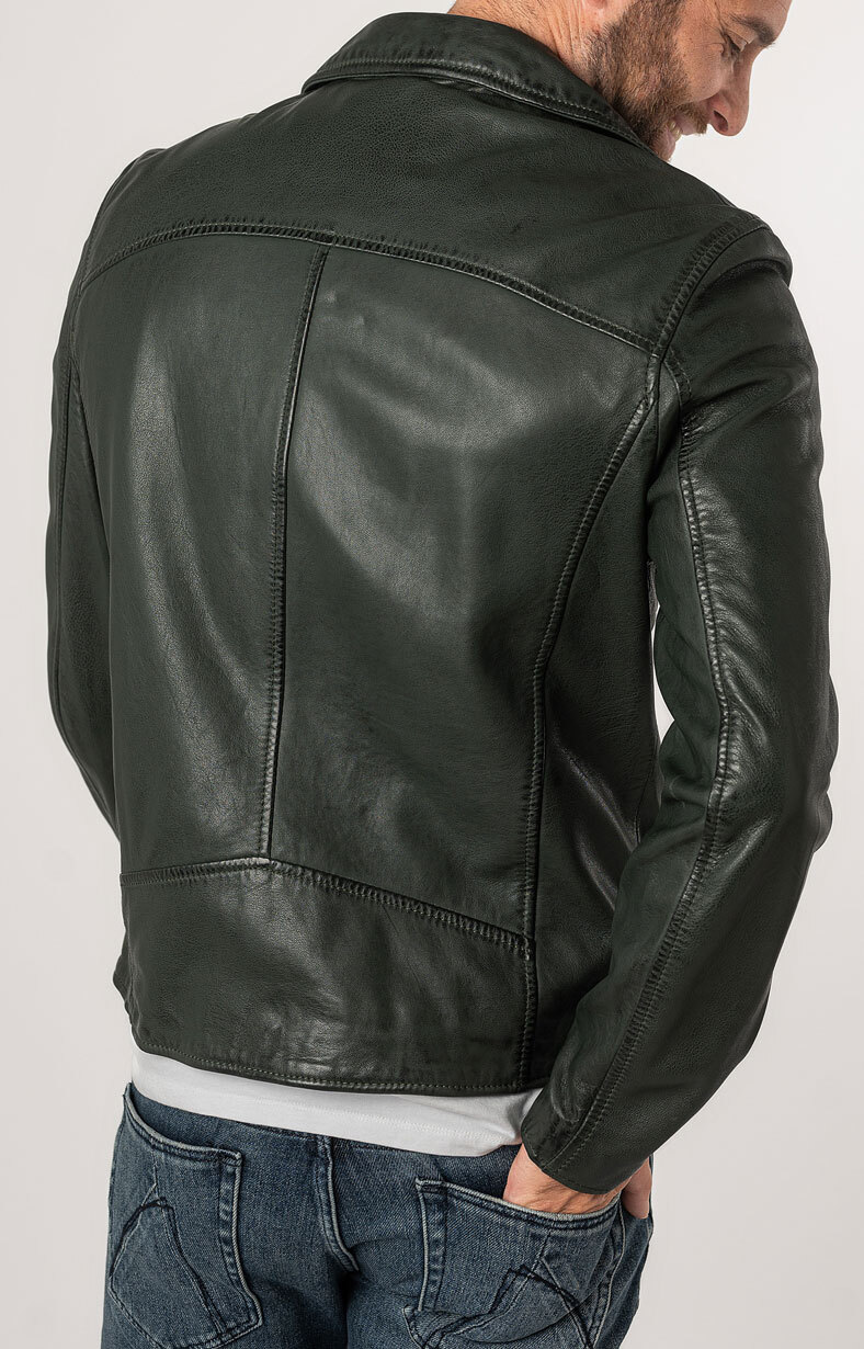 Vêtement en cuir Blousons cuir vert