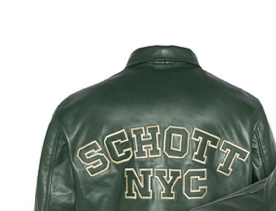 Vêtement en cuir Blousons cuir vert