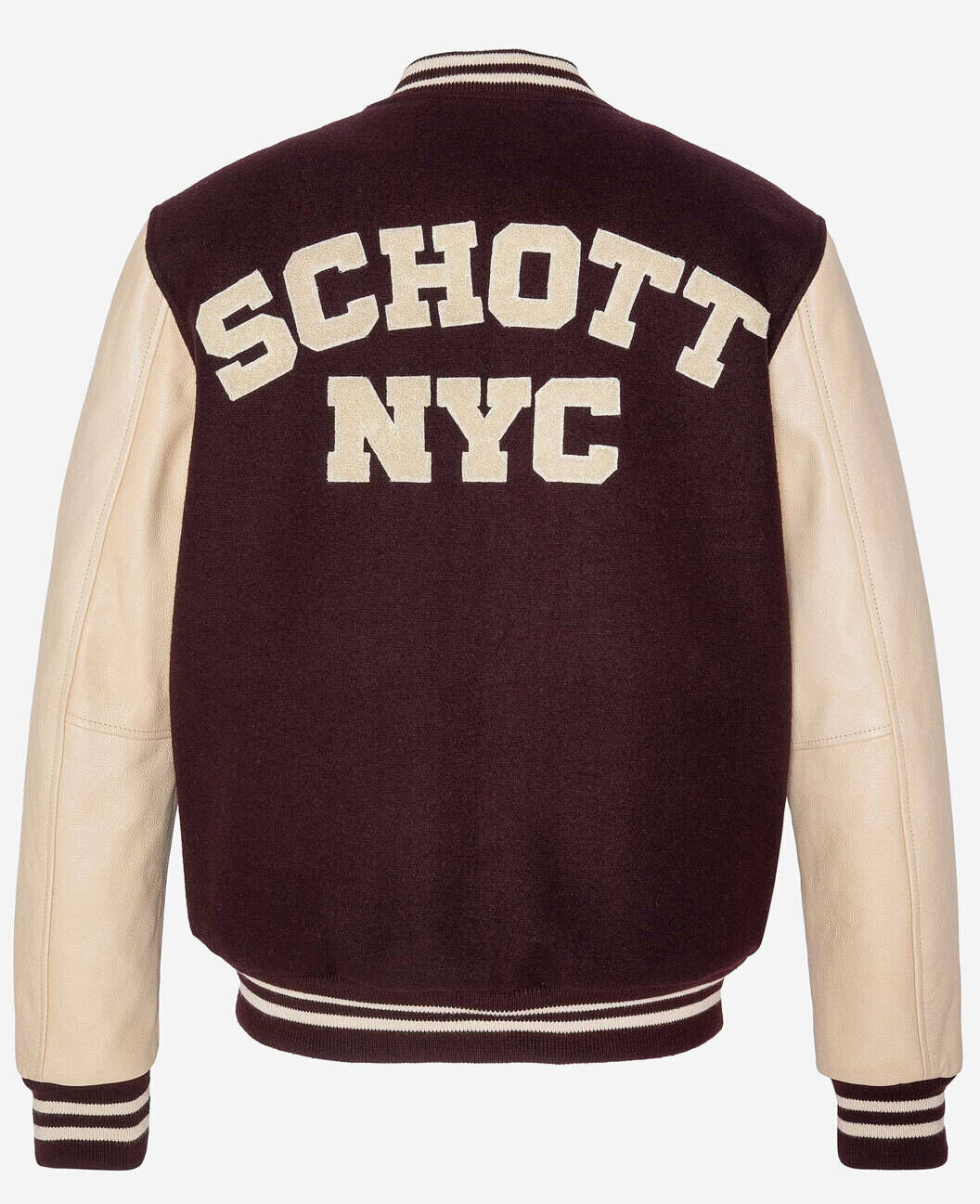 Vêtement en cuir Blousons cuir bordeaux, beige