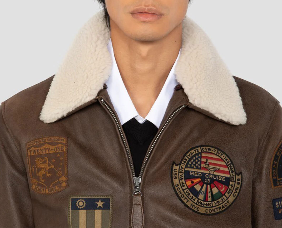 Vêtement en cuir Blousons cuir marron