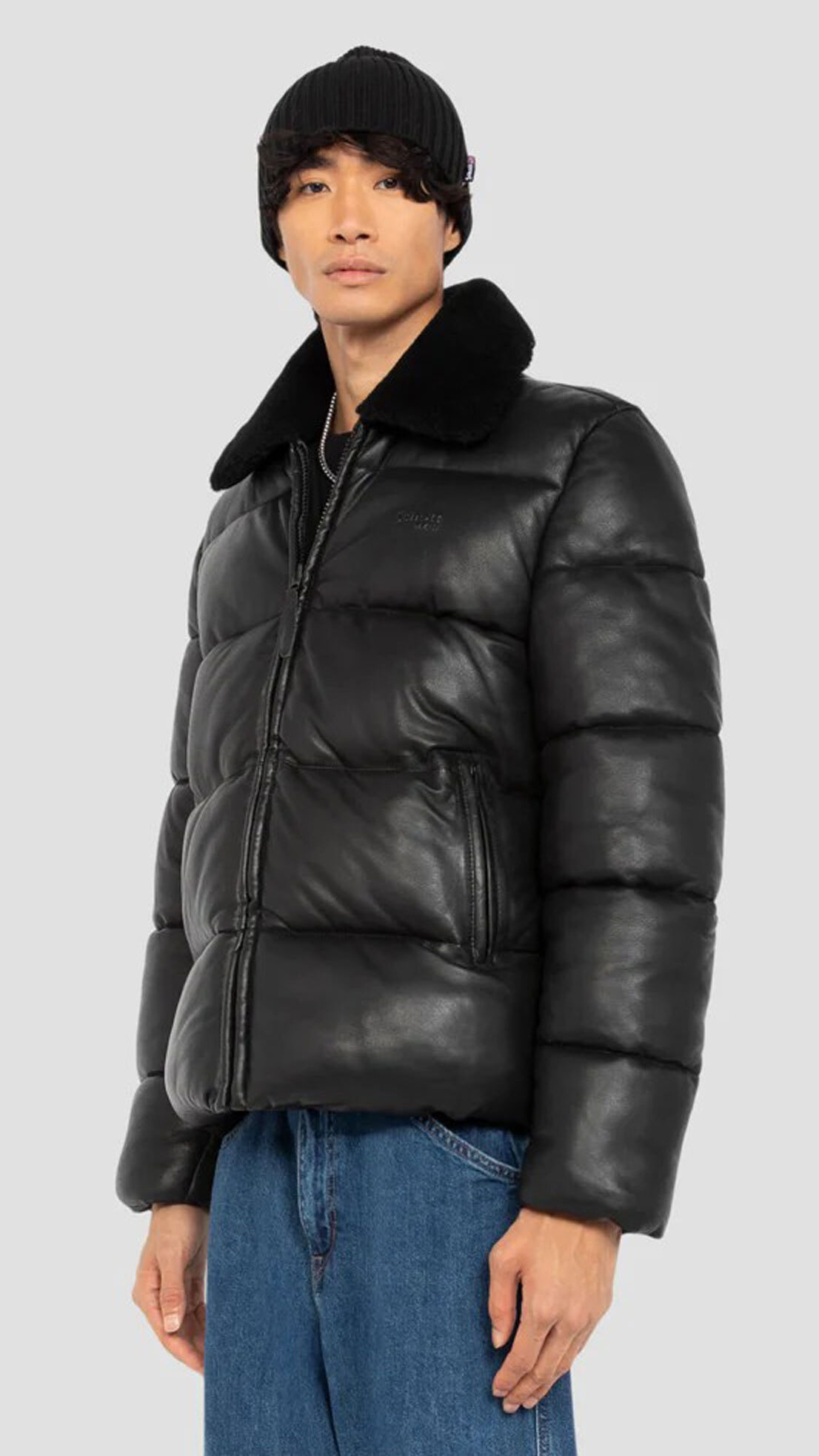 Vêtement en cuir Vestes & Trois Quart cuir noir