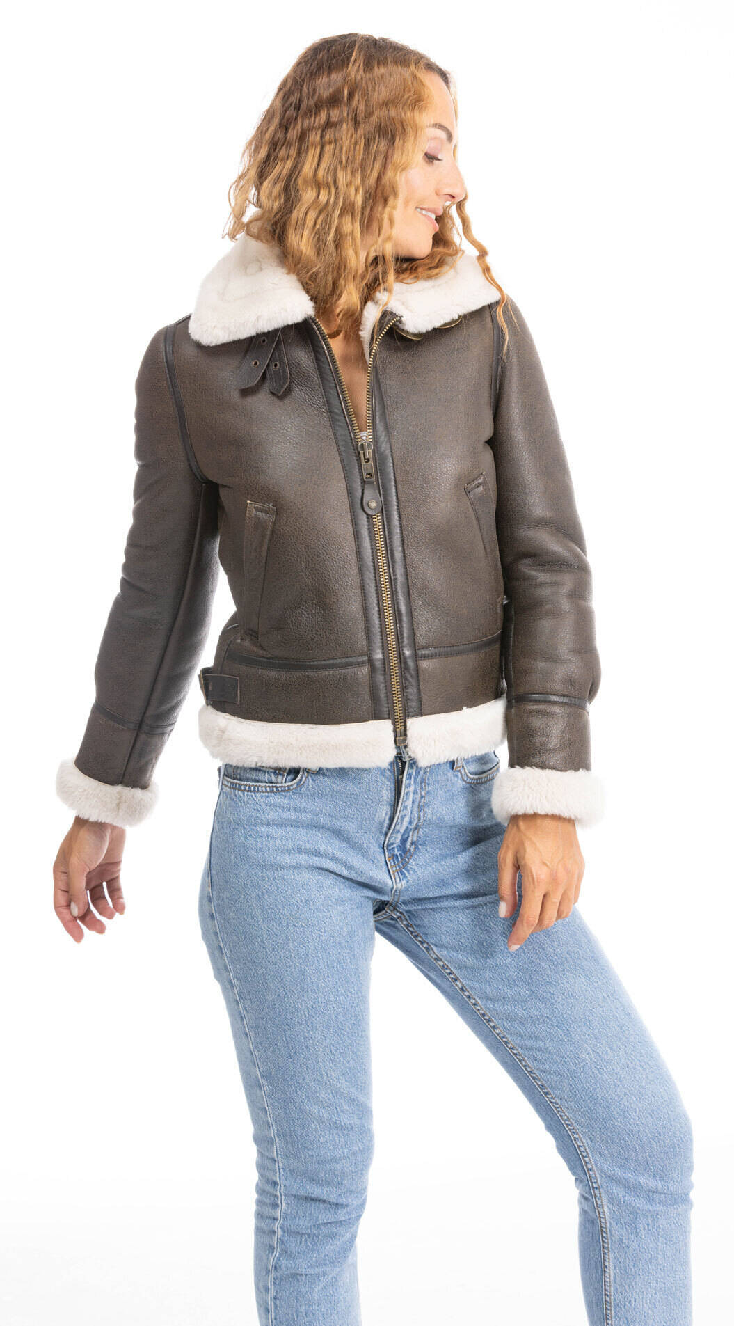 Bombardier femme marron online