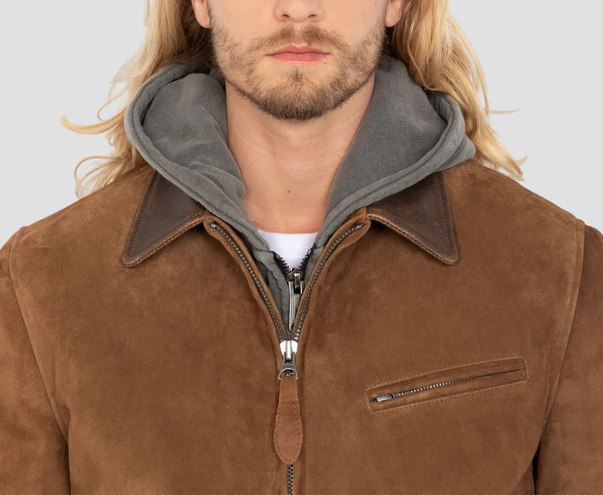 Vêtement en cuir Blousons cuir cognac