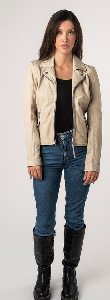 Vêtement en cuir Boutique cuir beige