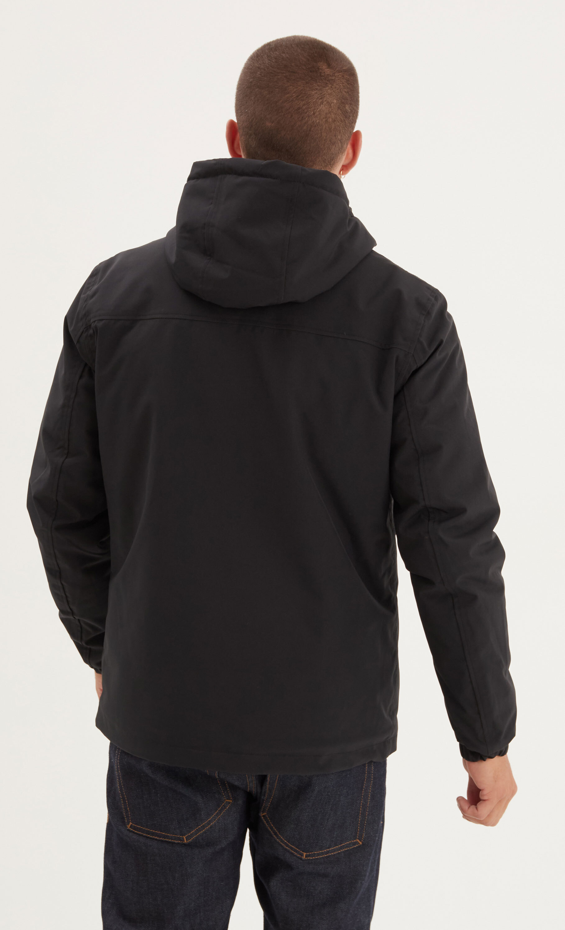 Vêtement en cuir Veste, parka & doudoune textile noir